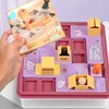 Montessori Kids Education Learning Toy Cat Express Box Board Game Puzzle Logic Game IQ Training Spatial Planning Animal Theme 1