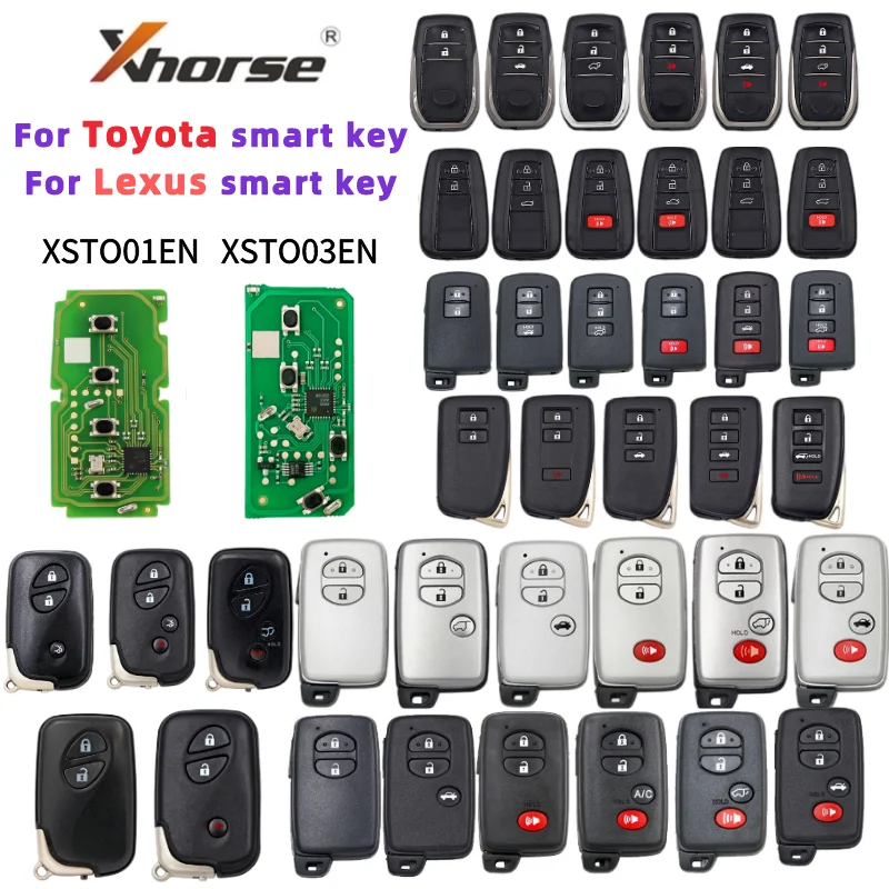 Xhorse-llave inteligente VVDI XM38 Global, mando a distancia XSTO01EN XSTO01EN, 8A, 4D, 4A, Chip BA para Toyota Lexus, versión actualizada, compatible con 312-433