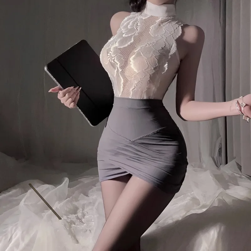 Elegant Lace Role-Playing Lingerie Set