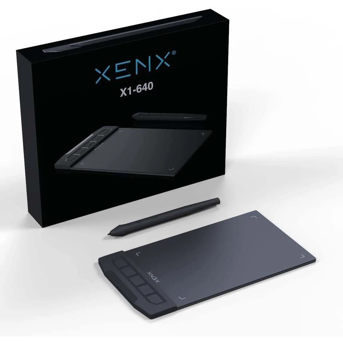 XENX X1-640 6x4인치 드로잉 태블릿, 8192 압력 감지 무건전지 스타일러스 포함, 안드로이드 폰, PC, 디지털 아트용, 윈도우 호환