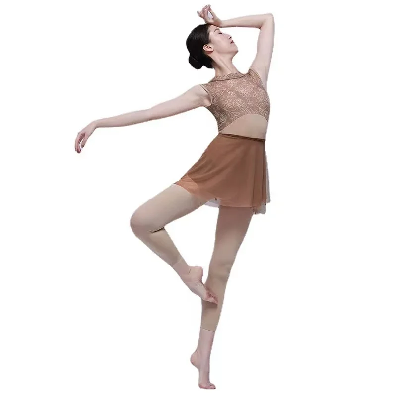 

Ballet Dance Leotard Adult High Quality Long Sleeve Practice Dancing Custome Women Elegant Gymnastics Ballet Coverall
