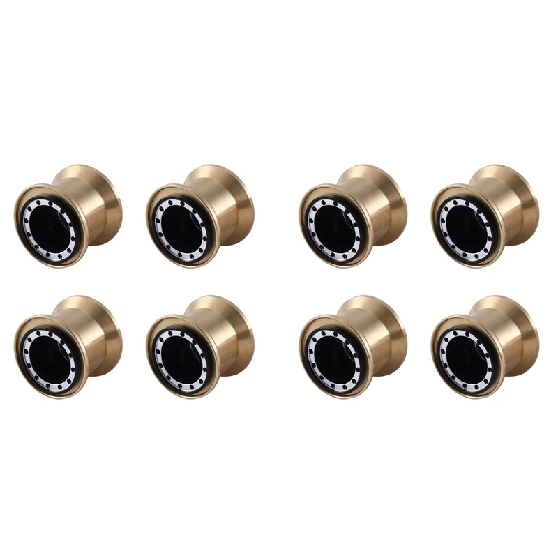 

8Pcs Brass Clamp Ring Metal 1.0 Wheel Rim Wheel Hub For FMS FCX24 Max Smasher 1/24 RC Crawler Car Upgrade Accessories,1