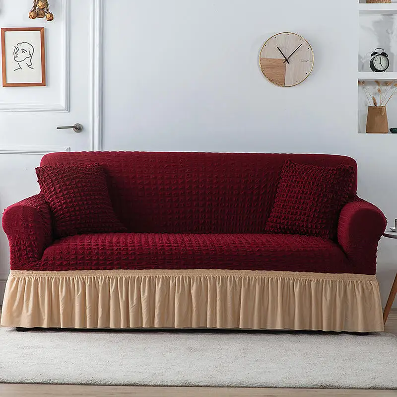 Wine Red and Beige