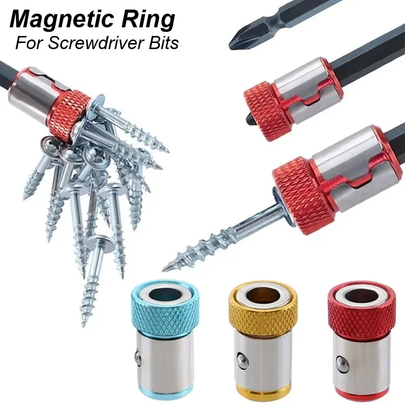 Universal Anti-Slip Magnetic Screwdriver Enhancer Ring