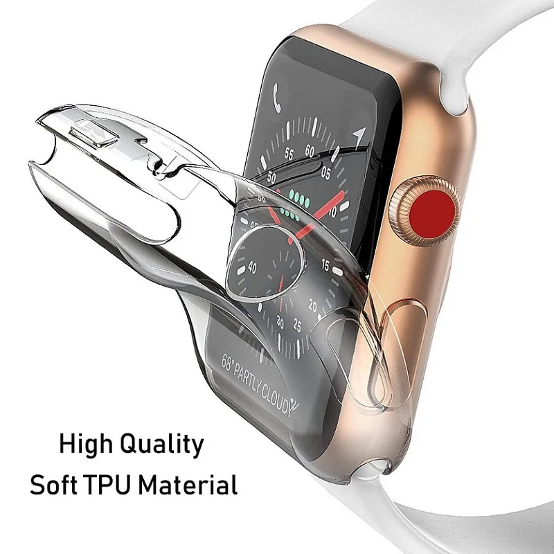 100pcs  Ŀ  ð ø 7 6 5 4 3 Ʈ TPU  ü ȭ ȣ ̽ iWatch 41mm 45mm 40mm 44mm
