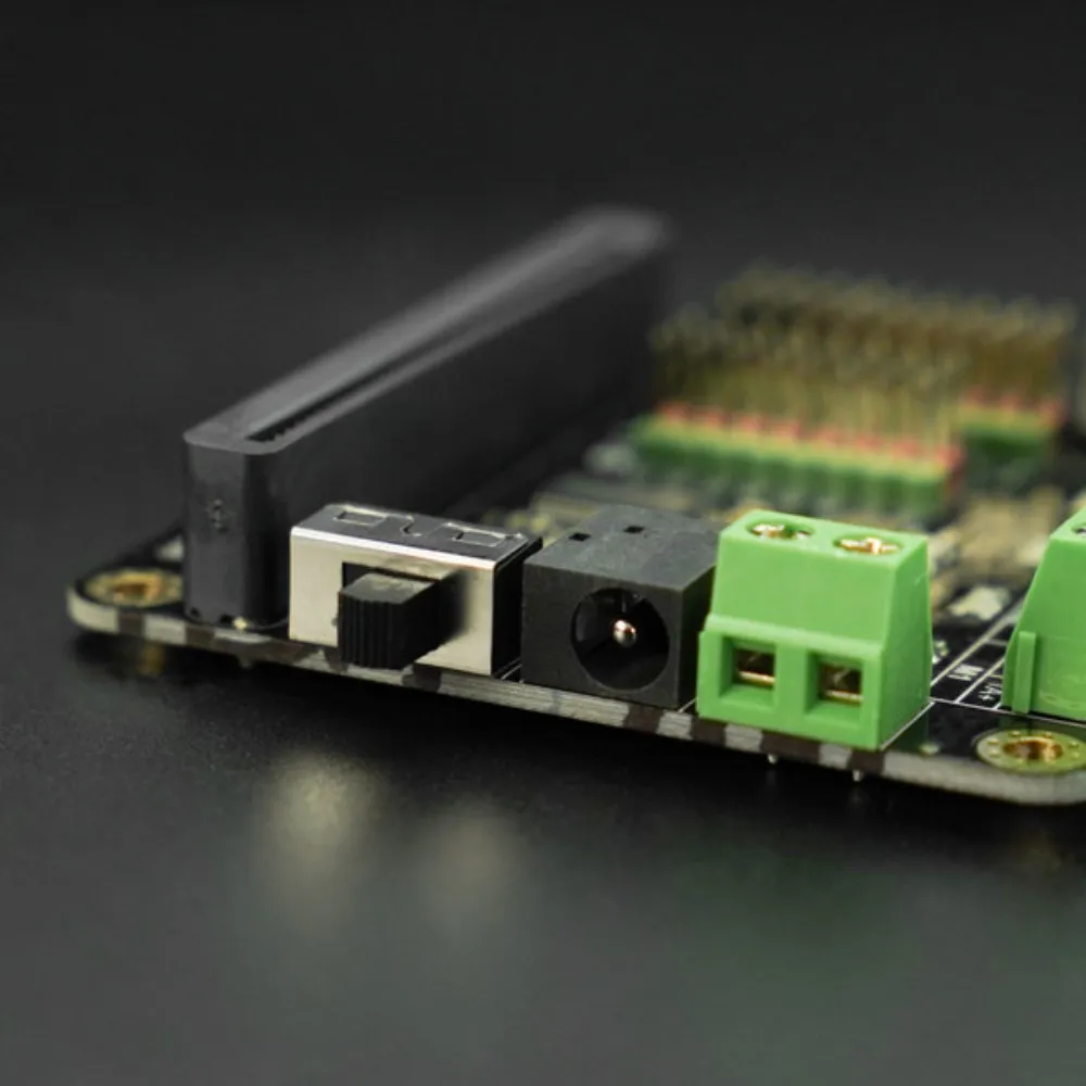 모터 드라이버 확장 보드 4방향 DC 모터 2방향 스테퍼 8방향 서보 9 GPIO HR8833 IIC 제어 DC3.5-5.5V(LED 표시기 포함)