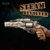MMZ MODEL DIY 3D Wooden Puzzle Steam Revolver Assembly Model Kits Toys For Children Kids Girls Birthday Gift 4