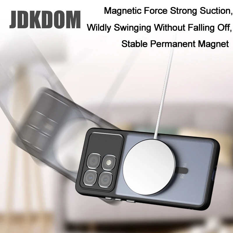 Magnetic Matte Phone Case with Enhanced Durability and Sleek Design