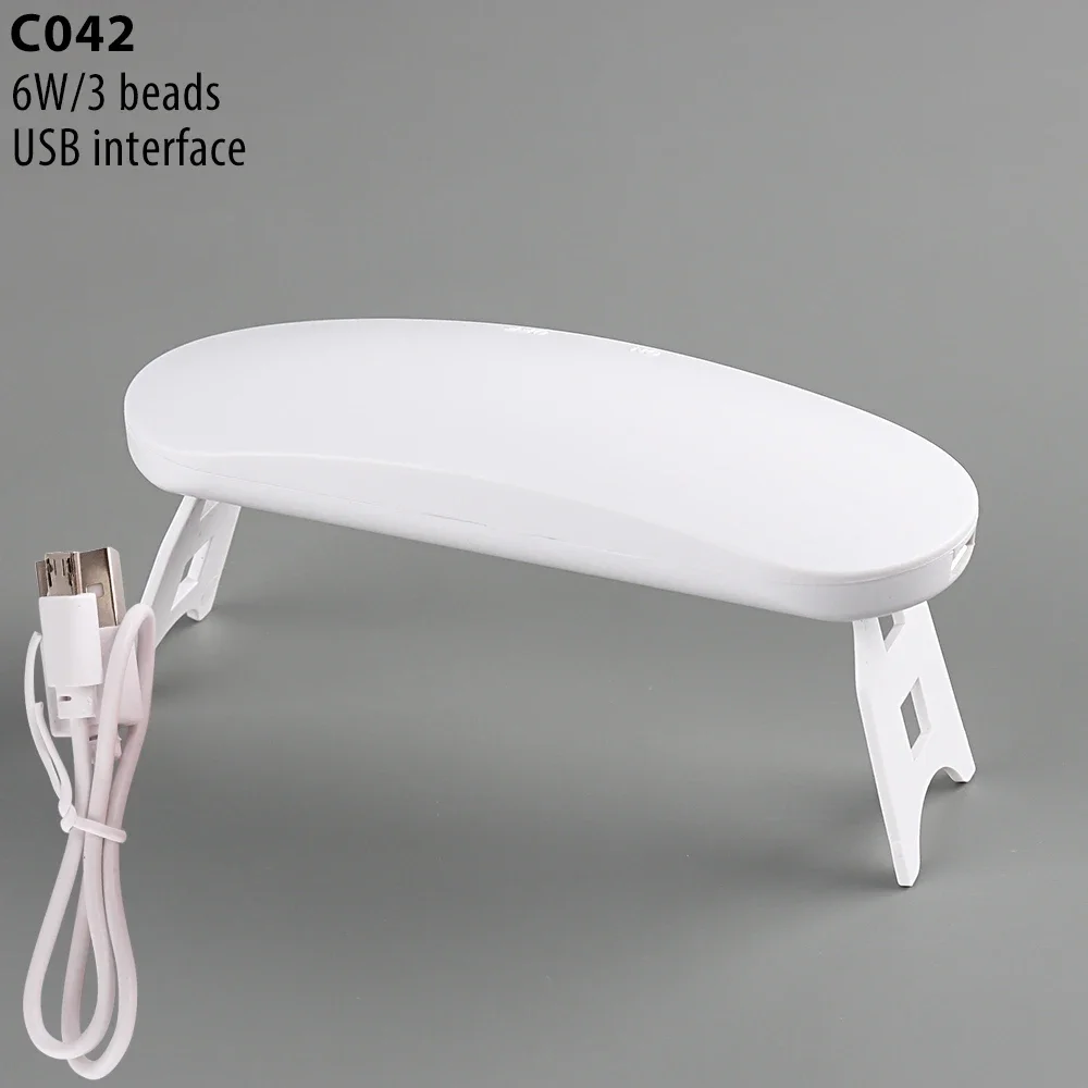 4pcs 미니 6W 네일 건조기 LED UV 램프 마이크로 USB 젤 바니시 경화 기계 3LEDS 비즈 매니큐어 네일 도구