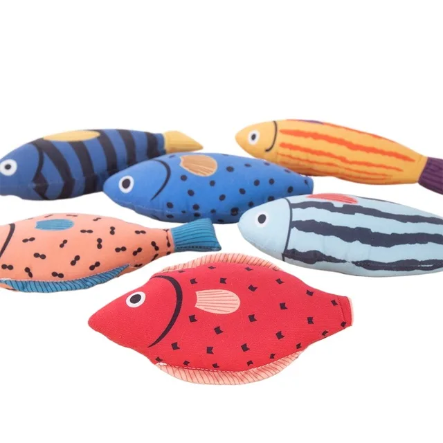 1Piece Creative Cat Toy Fish Shape Bite Resistant Catnip Cat Toy Pet Chew Toys Pet Interaction Supplies Cat Favors 2