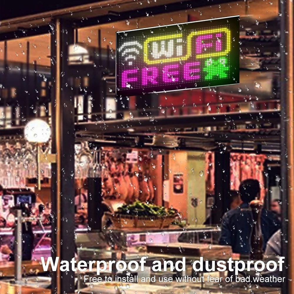 Programmable LED Matrix Panel Light Flexible Screen Display Animation Message Scrolling Sign APP Control For Shop Bar Party led light led display light led signs led panel