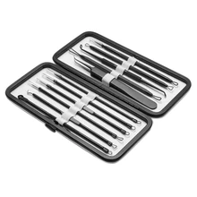 

11Pcs Acne Removing Blackhead Needle Tool Set Acne Extractor Stainless Steel Black Spot Removal Skin Care Tool