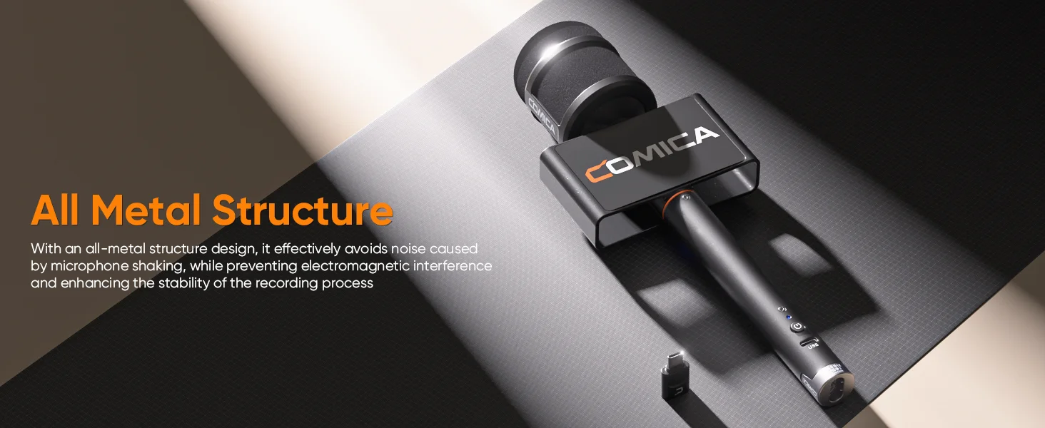 Revo S Wireless Handheld Microphone Professional Interview Mic for Smartphone Re