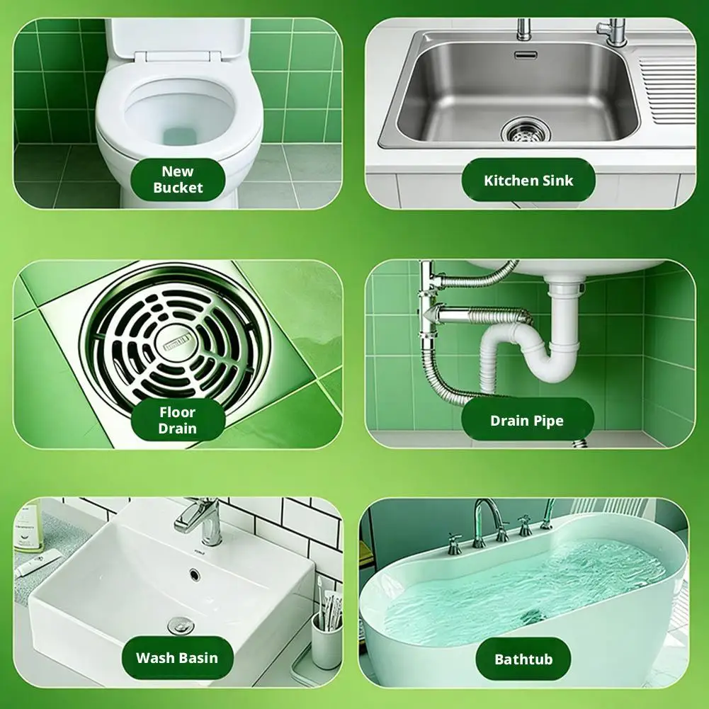 Odor-Eliminating Bio-Enzyme Drain Cleaner Pods – Fast-Dissolving Beads
