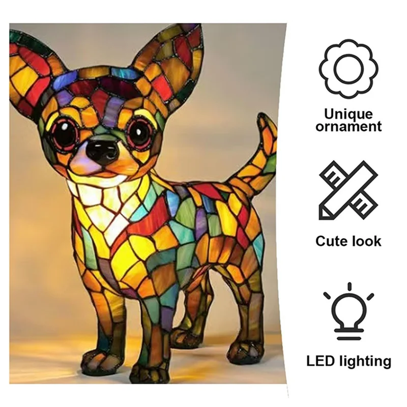 Chihuahua Dog Table Lamp 4