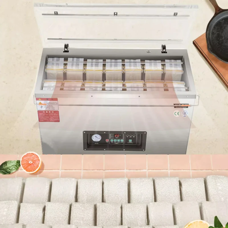 Vacuum packaging machine Commercial Full-Automatic Stainless Steel Wet And Dry Plastic Food Equipment Keeps Fresh Sealing Maker 3