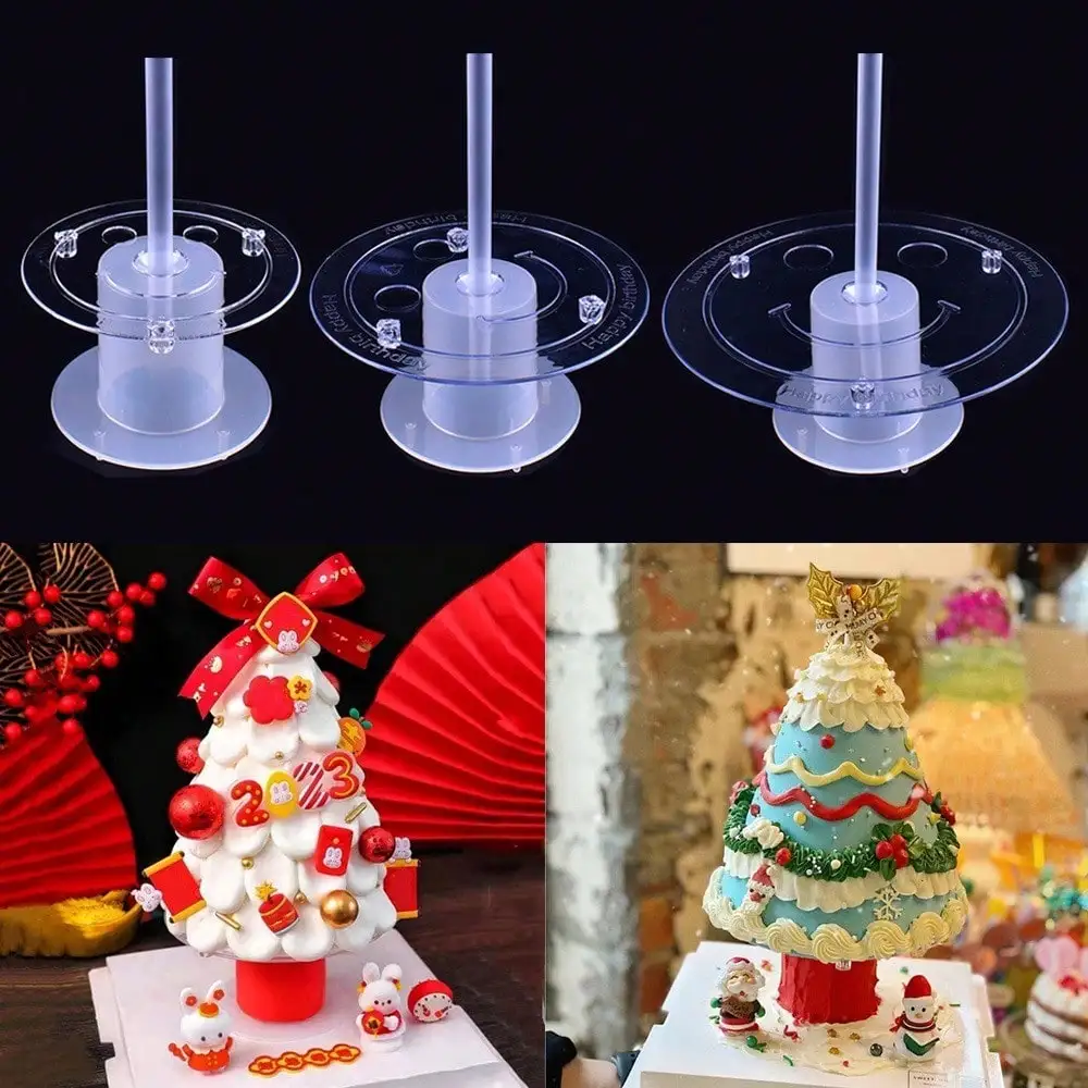 1pc 4/6/8 Inch Cake Mold Holder Multi-tier Base Wishing Tree Dessert Spacer Stacking Stand Tray Birthday Chassis Decoration