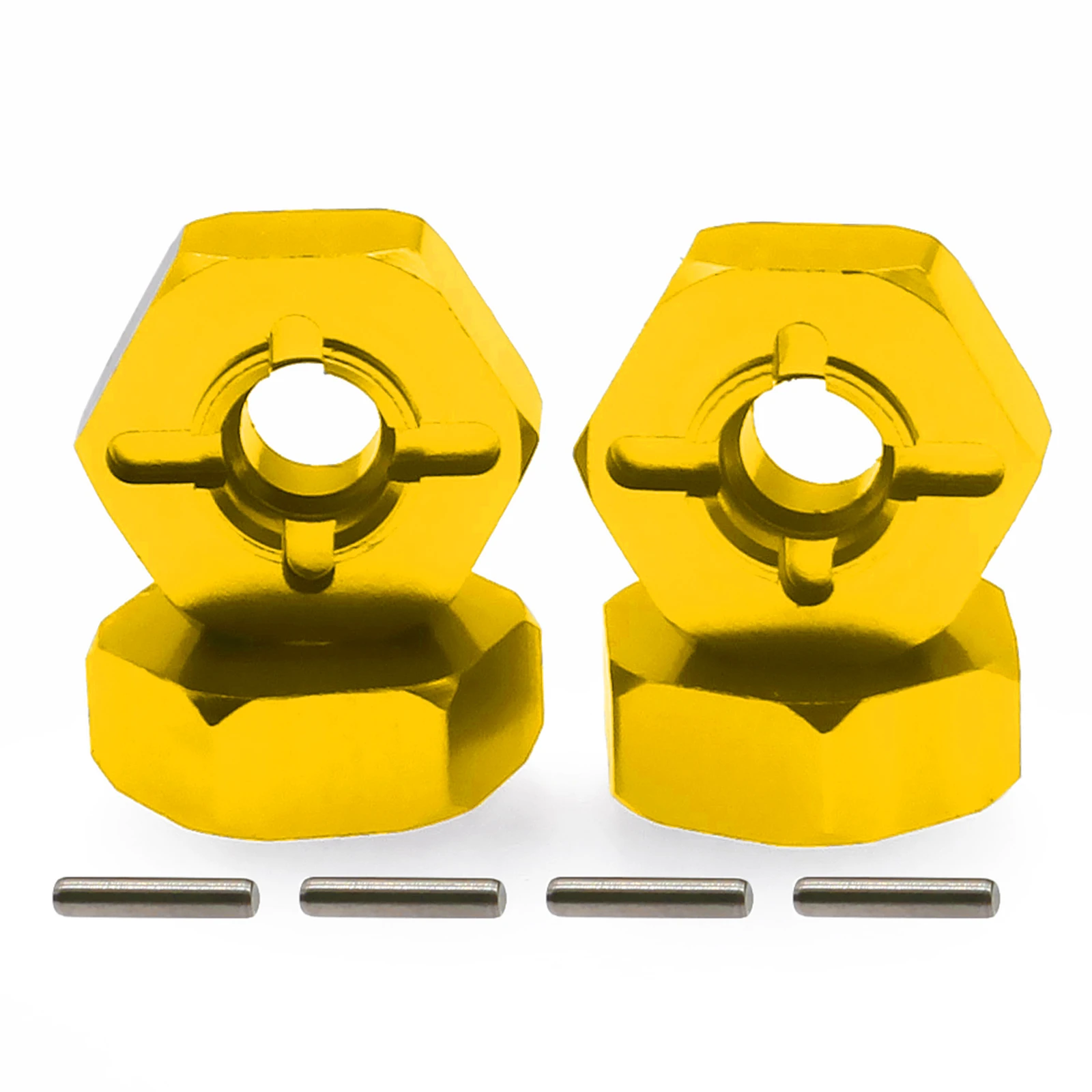 Wheel Hex Adapter, 4 Pcs Metal 7MM to 12MM Wheel Hex Hub Adapter For RC