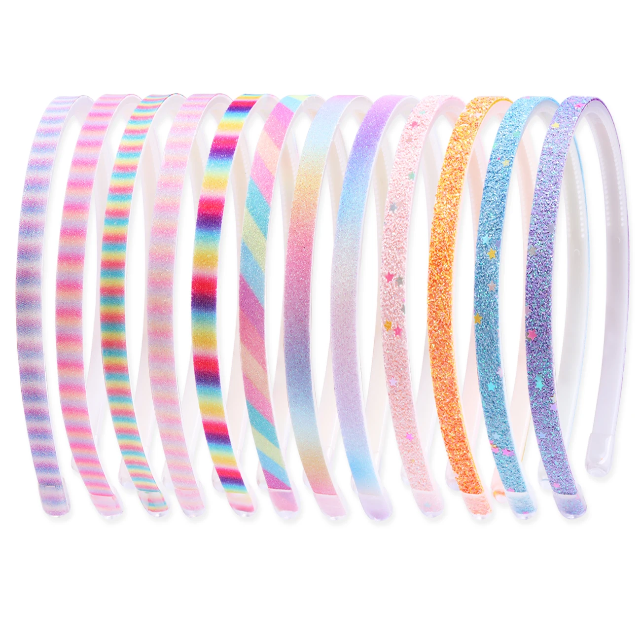 12pcs Glitter Sparkly Hard Headband Sequin Printed Confetti Fabric Hairband Women Girls Kids Toddler Beautiful Hair Accessory 100pcs earrings tags packing card jewelry card tag printed colorful earring necklace display cards accessory wholesale