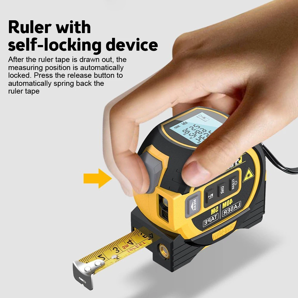 Laser Distance Meter Measuring Laser Tape Measure Digital Rangefinder Digital Electronic Roulette Stainless 5m Tape Ruler