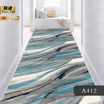 Tappeto da corridoio Tappeto lungo da passerella Tappetino antiscivolo pieghevole lavabile in lavatrice Tappeti per la decorazione della casa con fiori primaverili per soggiorno 1