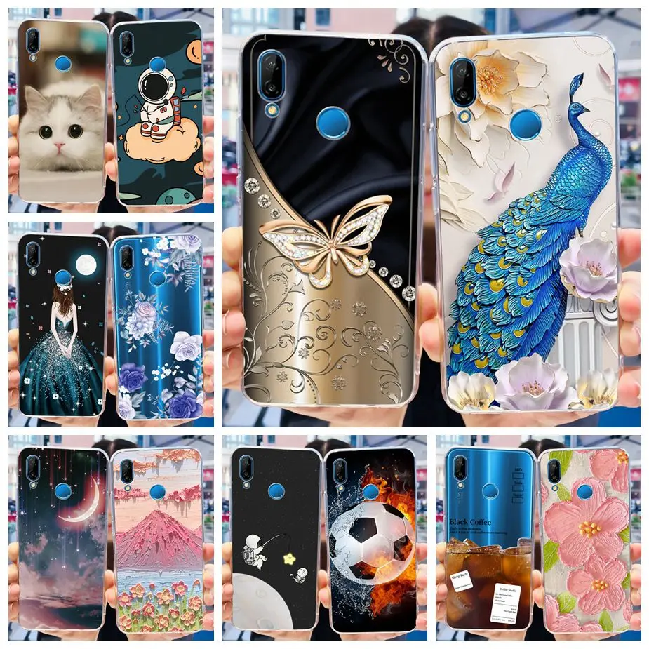 Stylish Painted Clear Silicone Soft TPU Phone Case