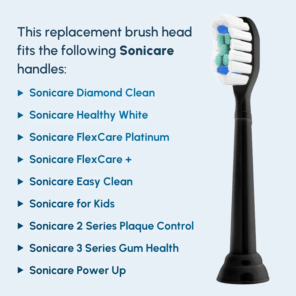 4/8/12/20 Pcs Replacement Brush Heads Compatible with Philips Sonicare Electric Toothbrush, Toothbrushes Head for Teeth Cleaning