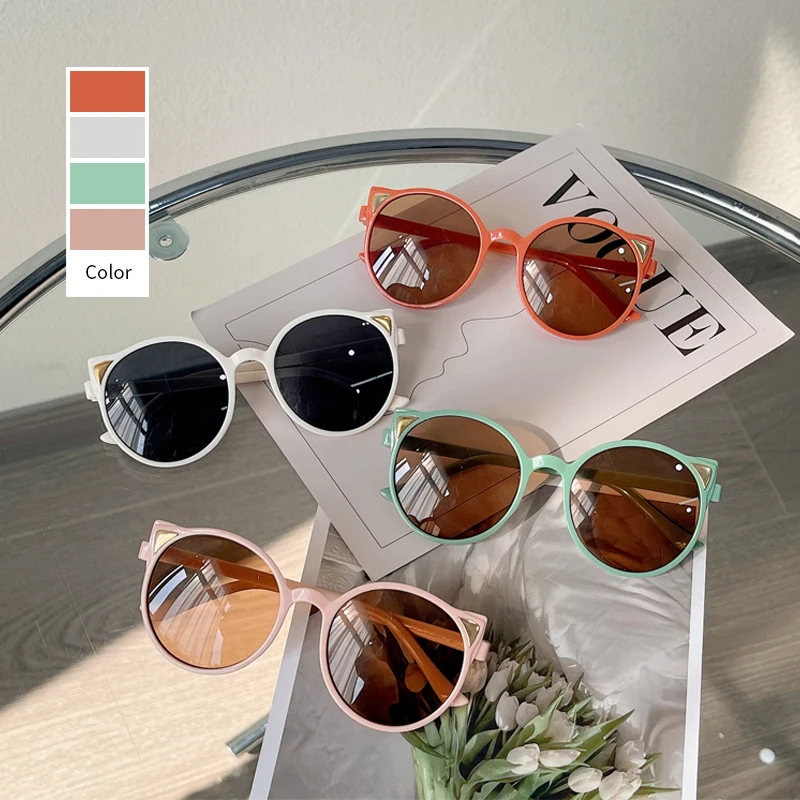 Neue Kinder Persönlichkeit Klassische Outdoor Sonnenschutz Sonnenbrille Jungen Mädchen Farben Schützen Augen Baby UV400 Sonnenbrille Kinder_voghion.com