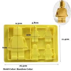 Artisan Silicone Candle Mold for Creative Crafts and Home Decor (5 Robots)