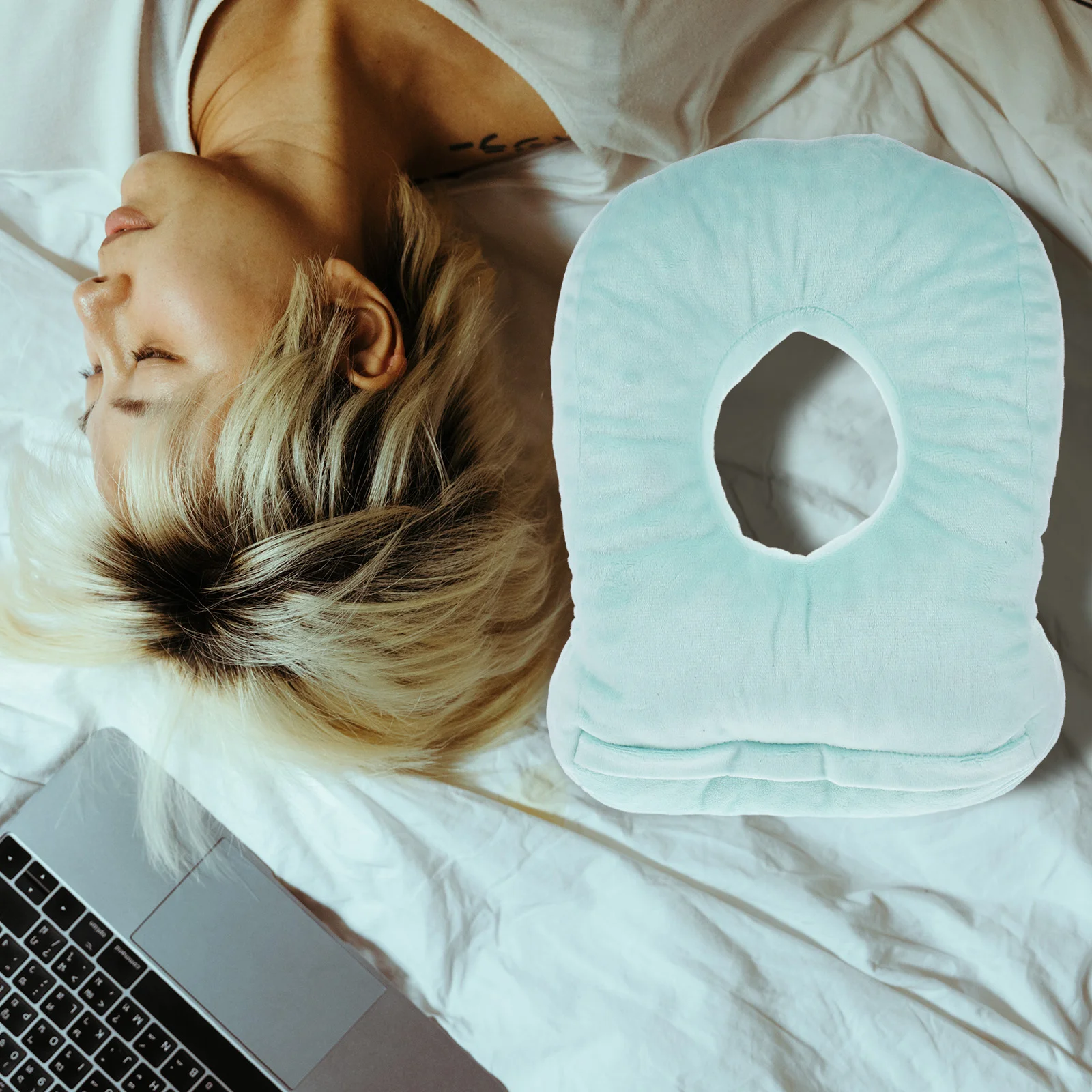 

Magiclulu Travel Pillow Ear Pillow Ear Hole Ear Piercing Pillow Side Sleepers Ear Hole Donut Pillow Cnh Ear Pain Ear