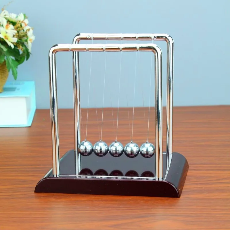 Newton's Cradle balance steel balls for physics science pendulum and office decor.