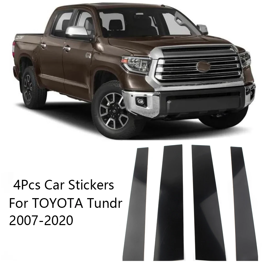 

4Pcs/Set Car Stickers Pillar Posts Door Trim Covers For TOYOTA Tundra 2007-2020 Decorative Exterior Car Styling Accessories