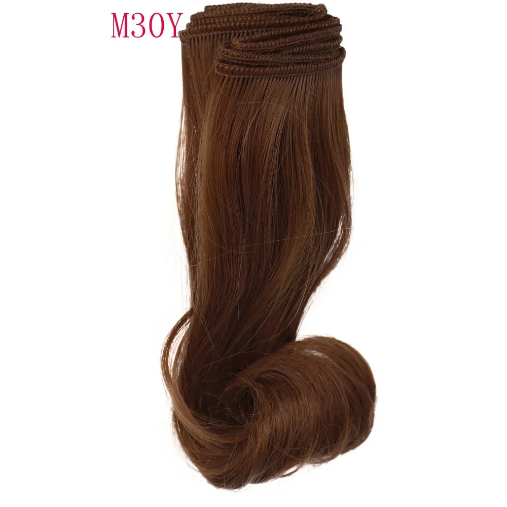 1 piece 15 cm curly doll hair 1/3 /1/4 1/6 Bjd curly BJD wigs SD Russian handmade cloth Doll hair