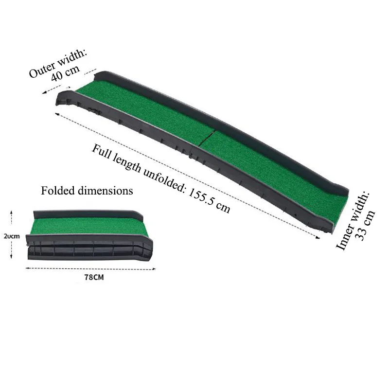 Foldable Dog Car Ramp for Large Medium Dogs Anti Slip Wide Pet Ramp Portable SUV Trunk Pet Stairs for Senior Arthritic Dogs