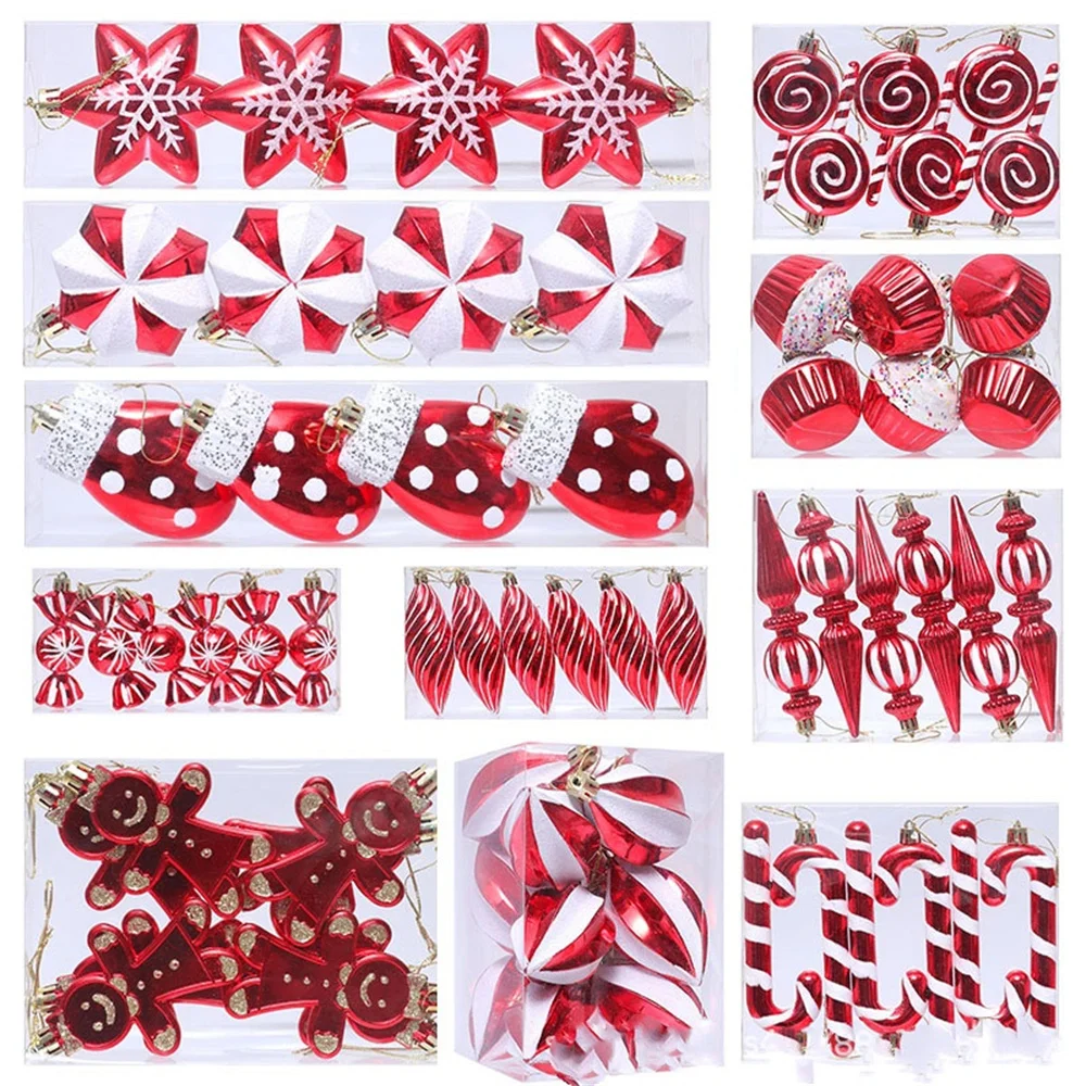 Christmas Decorations Christmas Candy Pendants Colorful Lollipop Cane Hanging Ornaments For Home Xmas New Year Noel