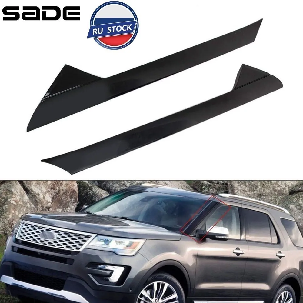 

BB5Z7803136AB Front Windshield Outer Trim Pillar Molding Right &Left Side For 2011-19 Ford Explorer BB5Z7803137AB SLJ-1142B-BK