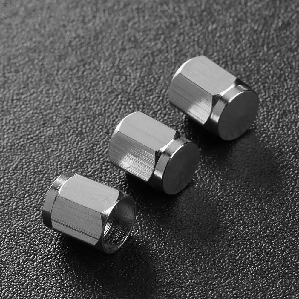 10pcs Wheel Valve Stem Caps Universal Wheel Valves Nozzle Caps Chrome Copper Wear-resistant Auto Accessories for Car Motorcycle