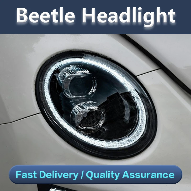 

Car Styling for VW Beetle Headlights 2013-2017 Beetle LED Headlight DRL Hid Head Lamp Bi Xenon Beam Automotive Accessories
