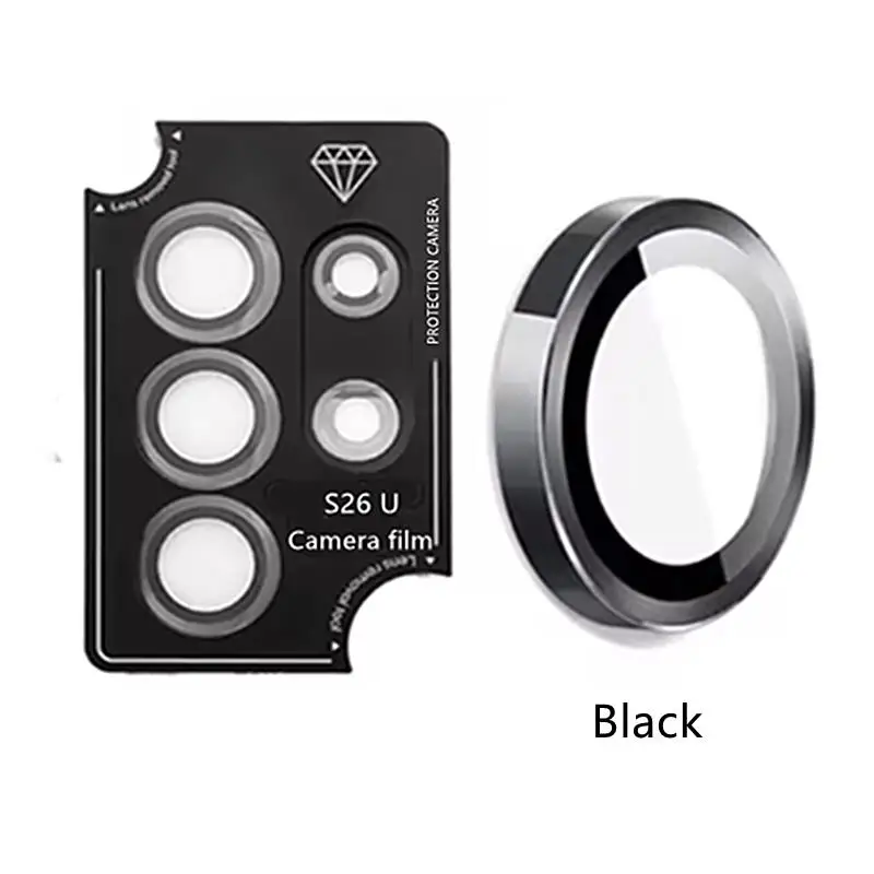 Metallic Luster Lens Protector Cover with Auxiliary Positioning Tool
