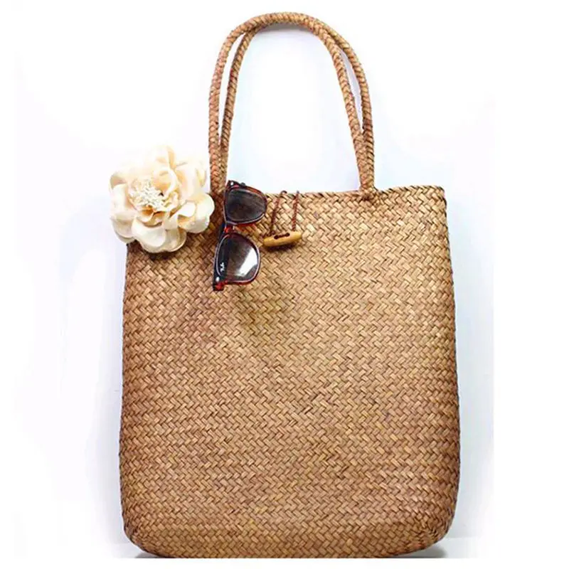 

Bags Tote Bags Bag Women Casual Basket Straw Shopping Summer Hasp Handmade Handbag Ladies Bag Shopping Beach