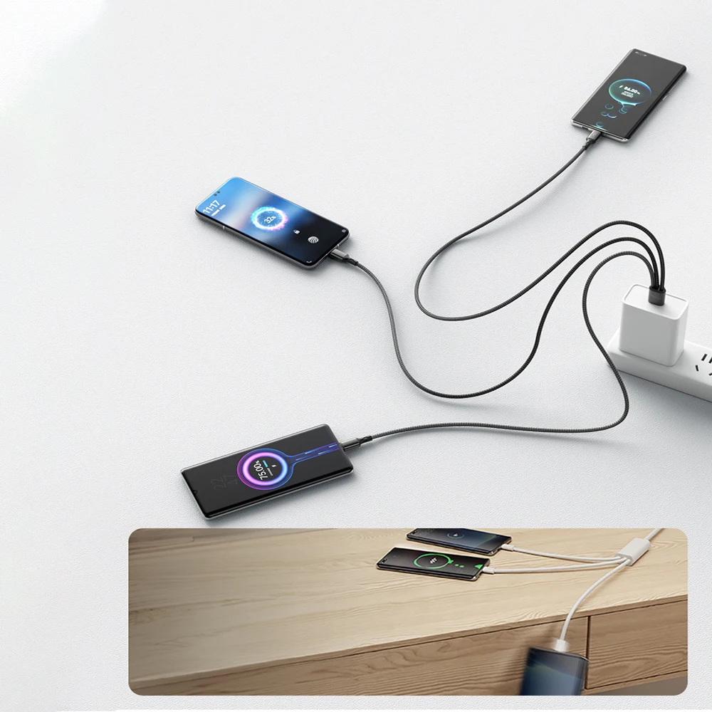 6A USB 타입 C 케이블 120W 고속 충전 USB C 케이블 범용 휴대폰 충전 데이터 케이블 아이폰 삼성용 퀵차지