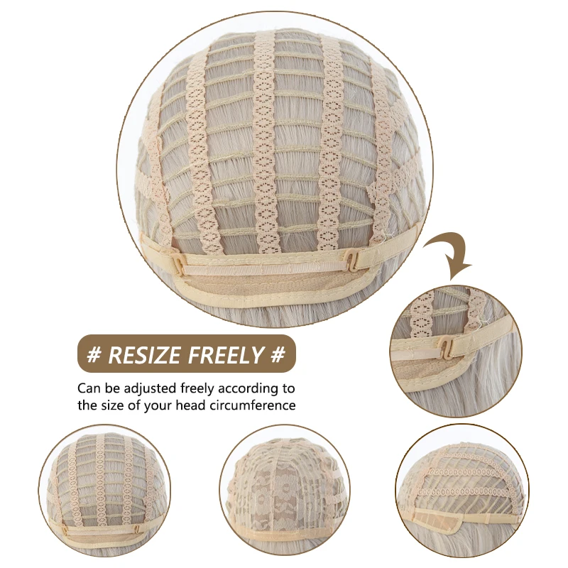 Wig Lolita Tiger Mouth Grasp Clip Double Ponytail [Hanging Ear Rabbit] Doll Sensation Roman Curl Simulated Hair Full Headset