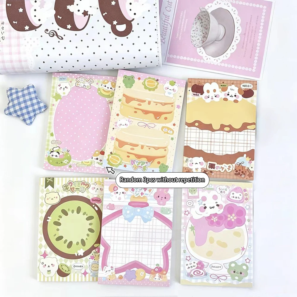 Cartoon-Inspired Cute Memo Pad - 50 Sheets, Ins Style Student Notebook