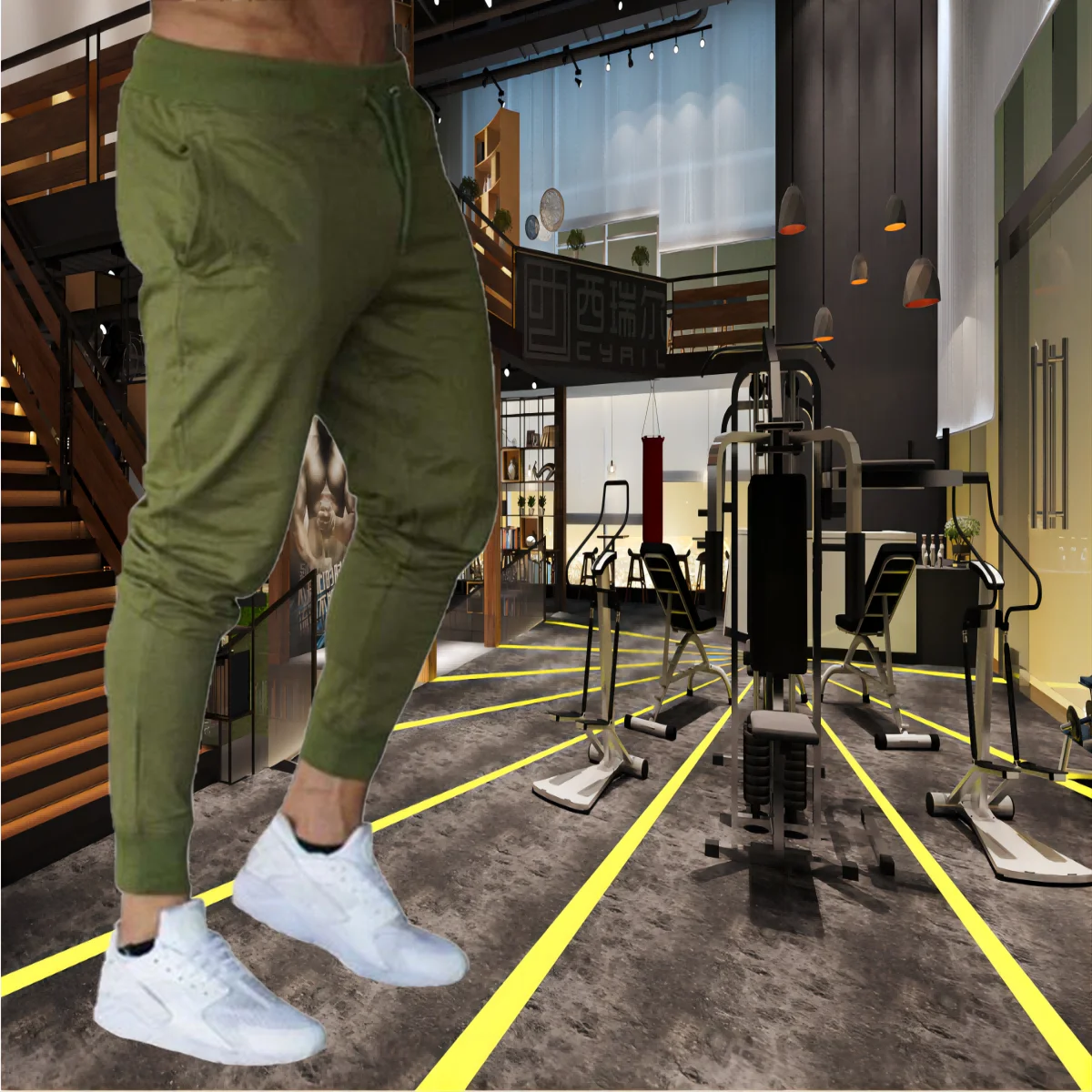 Korean Summer Men's Sports Pants New Breathable Solid Color Comfortable Pants Fitness Yoga Jogging Sweatpants Streetwear S-XXXL