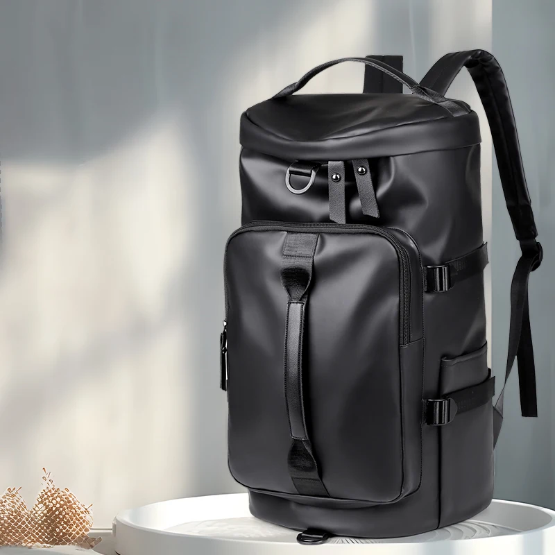 Travel backpack, large carry on bag with shoe compartment approved by the airline, 17 inch laptop backpack, business work fitnes