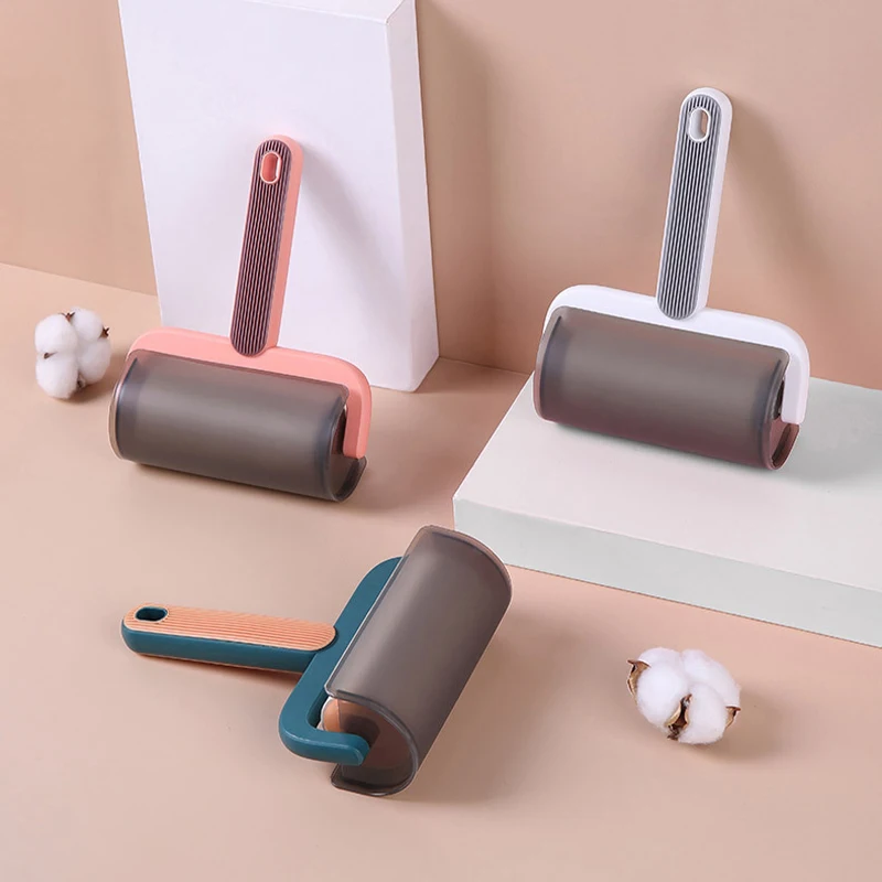 

Replaceable Lint Sticking Roller Remover Clothes Carpet Sofa Clean Roller Pet Cats Hair Remover Sticky Brush Cleaning Tools