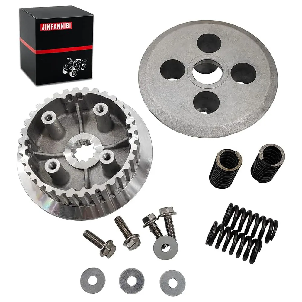 For Kawasaki KX100 1998-2010 2011 2012 2013 2014 2015 2016-2021 KX112 Clutch Center Inner Hub Outer Pressure Plate Kit for kawasaki kx100 1998 2010 2011 2012 2013 2014 2015 2016 2021 kx112 clutch center inner hub outer pressure plate kit