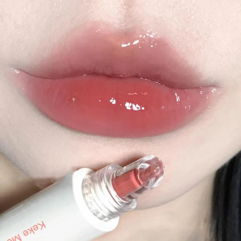 Lip Essence Jelly Water Lip Gloss Clear Light Hydrating Lip Tint Mirror Glossy Lip Glaze Tube Moist Lip Stick Lip Care Cosmetics 2