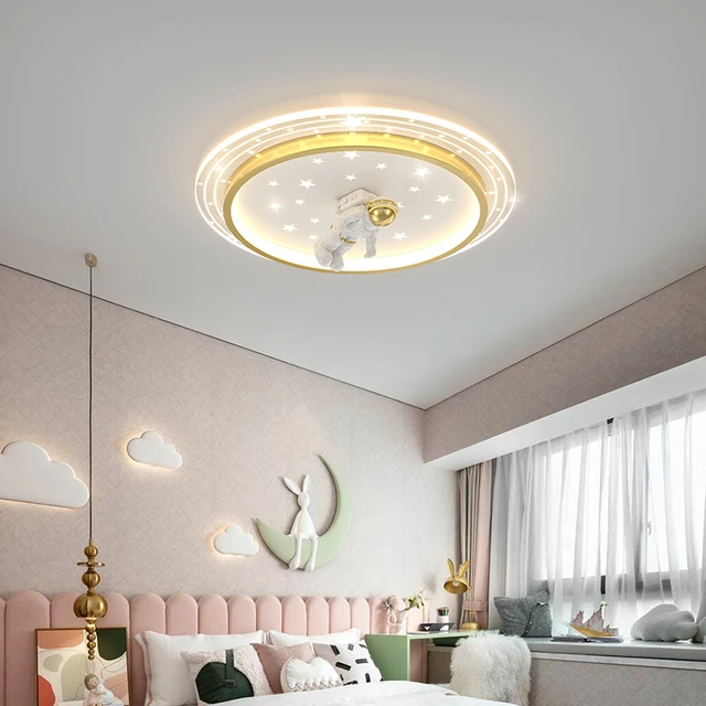 Nordic Minimalist Children's Room Ceiling Lamps Modern Romantic Girl  Bedroom Baby Room Eye Protection Ceiling Decor Lights Led - Ceiling Lights  - AliExpress