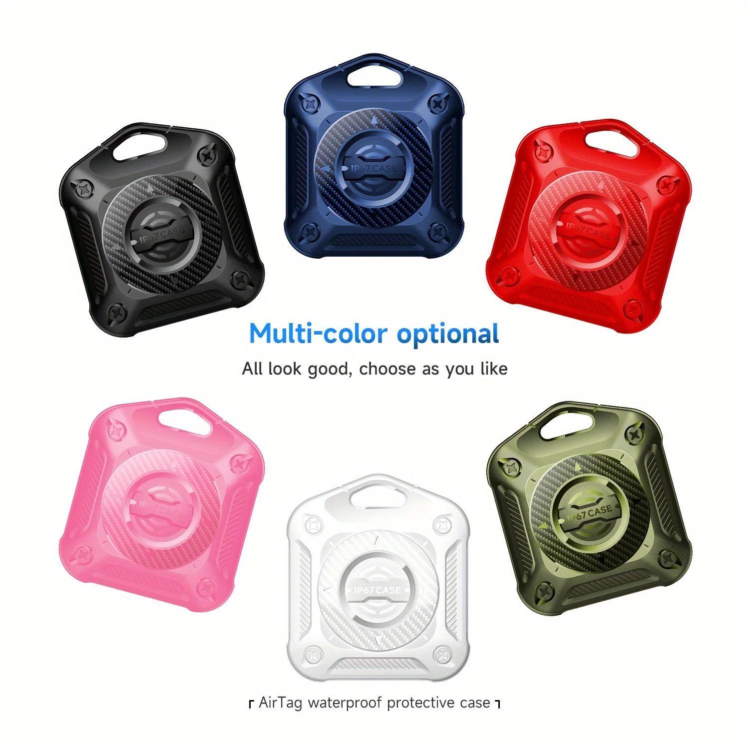 Hülle für AirTag Cover Ip7 True, wasserdicht, weiches Gummi, TPU, Haustierschutzhülle, geeignet für Apple Airtag-Halter, Anti-Verlust-Tracker – Detail 14
